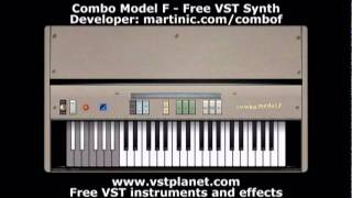 Combo Model F  Free VST synth organ  vstplanetcom [upl. by Auqkinahs]