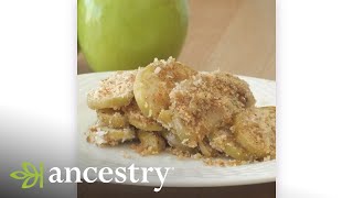 Scalloped Apples  Recipe Records  Ancestry [upl. by Ondrea717]