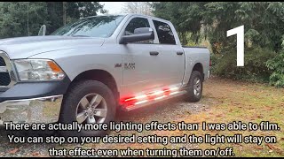 AINBIN 70 inch Running Board Red and White Emergency Lights Strip for Vehicles Firefighters [upl. by Halford]