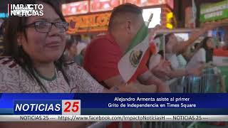 Alejandro Armenta asiste al primer Grito de Independencia en Times Square [upl. by Toombs]