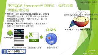 使用Stereonet外掛程式進行岩體滑動破壞分析 [upl. by Marashio]