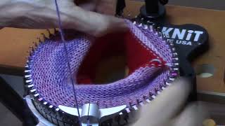 Circular Sock Machine Quick Start Step 2 Make a Hem by Diana Sullivan [upl. by Aehtela]