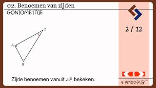 02 Benoemen van zijden Serie goniometrie [upl. by Portwine468]