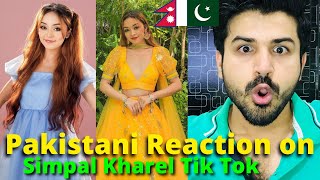 Pakistani React on Nepal  Simpal Kharel Transformation TIK TOK and REELS VIDEOS  Reaction Vlogger [upl. by Nodlehs842]