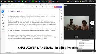 Anas Azwer Supports Akeesha in Developing Better Reading Skills [upl. by Llegna]