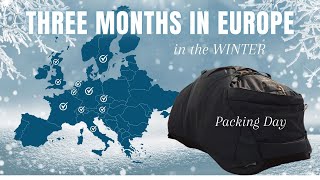 Packing For 3 Months In Europe IN WINTER  Minimalist Packing Guide [upl. by Annaujat911]