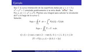 U4B5 Teorema Stokes y de la divergencia de Gauss [upl. by Averat484]