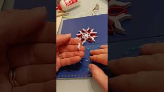 Quiling snowflake ❄️ christmas decor paper snowflake [upl. by Asteria211]