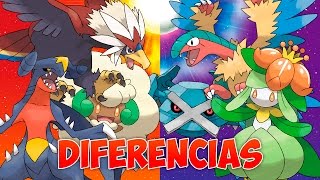 DIFERENCIAS POKÉMON SOL y LUNA  COMPLETO [upl. by Karlin954]