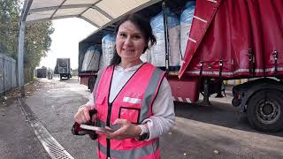 A day in a life of female tramper trucker UK [upl. by Acirfa]