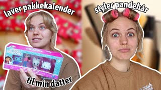 laver pakkekalender til min datter styler mit pandehår snakker om studie og familiehygge [upl. by Morie]