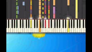 Calore Marrone Emma Piano tutorial by Synthesia [upl. by Brahear]