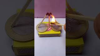 Double Matchstick Magic Trick🔥😲👍🏻trendingshorts ✨ [upl. by Onitsoga]