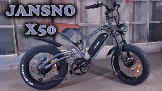 Jansno X50 Electric Bike 750W Cafe Racer Style [upl. by Crowe]