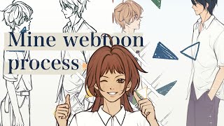 watch me draw my webtoon series  Clip Studio Paint   WEBTOON SPEED PAINT [upl. by Zischke]