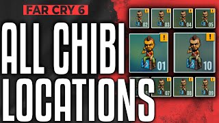 Far Cry 6 ALL 10 CHIBIS LOCATIONS GUIDE  Vaas DLC Collectibles [upl. by Kedezihclem681]