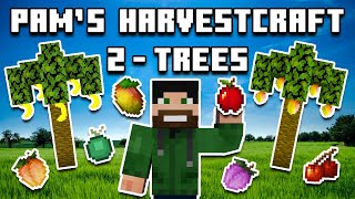 Pams HarvestCraft 2  Trees Mod Review [upl. by Nalyac]