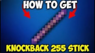 Minecraft how to get 255 knockback stick minecraft shorts [upl. by Nomra]