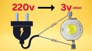 220v to 3v Converter  How to Connect 3v Led light to 220v Ac [upl. by Nirel955]