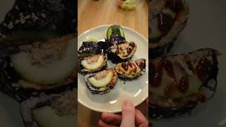 fresh off the boat tuna cucumber boat kimbap 🛥️🥒 easycooking [upl. by Naesyar]