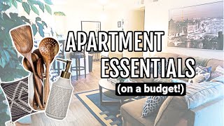 Apartment EssentialsMustHaves on a BUDGET⎜The ULTIMATE Checklist [upl. by Sheilah79]