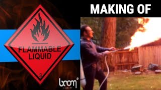 BOOM Library SFX  Making Of quotFLAMMABLE LIQUIDquot  FREE Flamethrower SFX [upl. by Chloette]