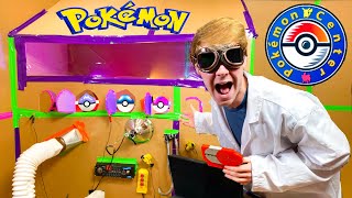 OPENING 24 Hour POKEMON Box Fort HOSPITAL Pokemon IRL [upl. by Aimar170]