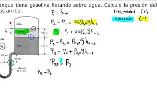 Mecánica de Fluidos Manómetro ejercicio resuelto Problema 354 Robert MOTT [upl. by Andromeda]