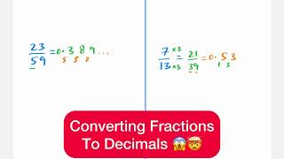 Super Fast Converting Fractions To Decimals [upl. by Tnahsin341]