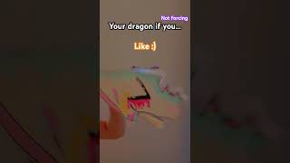 Your dragon if you…🩵 art papercraft pd paperpuppet [upl. by Eiznik859]