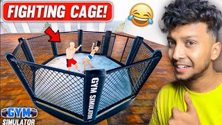 FIGHTING CAGE AT MY GYM 😂 NEW UPDATE  GYM SIMULATOR 24 [upl. by Aracot]