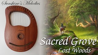 Sacred Grove Lost Woods  The Legend of Zelda  Lyre Harp Tutorial with notes [upl. by Schwejda]