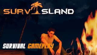 Survisland Survival Gameplay Fire and Food [upl. by Einaffit]