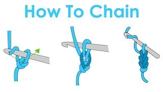 How to Slip Knot and Chain  Crochet Lesson 1 [upl. by Afital]