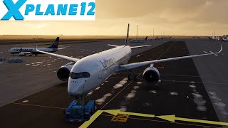 XPlane 12 Flight Factor A350900 XWB v171 Milan to Frankfurt [upl. by Fabri]