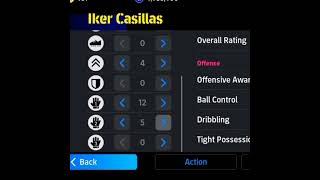 How to training Iker CasillaS pesmobiletop10goals youtubeshorts football pes [upl. by Gnurt]