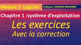 les exercices avec la correction  systèmes dexploitation [upl. by Ecyle]