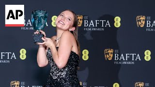 BAFTA winners Mia McKennaBruce Samantha Morton DaVine Joy Randolph react [upl. by Howard]