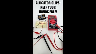 Multimeter Tip Using Alligator Clips [upl. by Alehc826]