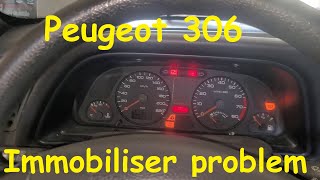 Peugeot 306 lost key Immobiliser problem  ECU Bosch MP 72 immo OFF [upl. by Kirsti]