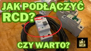 Jak podłączyć różnicówkę RCD Jak działa po co stosować Czy warto [upl. by Ruella]