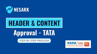 Header Registration  Template Registration  TATA DLT Registration Fees Payment  Nesark [upl. by Ardnosac469]