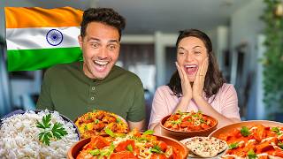 BRAZILIANS Trying INDIAN FOOD for the FIRST TIME [upl. by Nosretep]