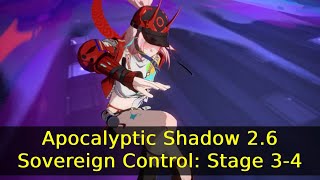 Apocalyptic Shadow 26  Sovereign Control Stage 34  Honkai Star Rail [upl. by Leonard]