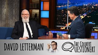 David Letterman Takes The Colbert Questionert [upl. by Asseral]