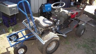 Mad Robs turbo racing mower first start [upl. by Aihsat]