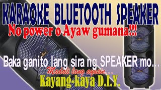 Karaoke Bluetooth Speaker No power Kayangkaya sa DIY [upl. by Cantone827]