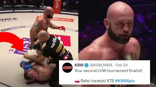 FIGHTERS REACT TO RAFAL HARATYK KNOCKOUT MARCIN WOJCIK  KSW EPIC HARATYK VS WOJCIK REACTIONS [upl. by Gareri]