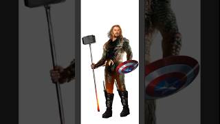 Aquaman  Thor  Captain america  Drax  fusion art  shorts youtubeshorts [upl. by Roanna739]