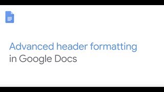 Use advanced header and footer settings in Google Docs [upl. by Harahs]